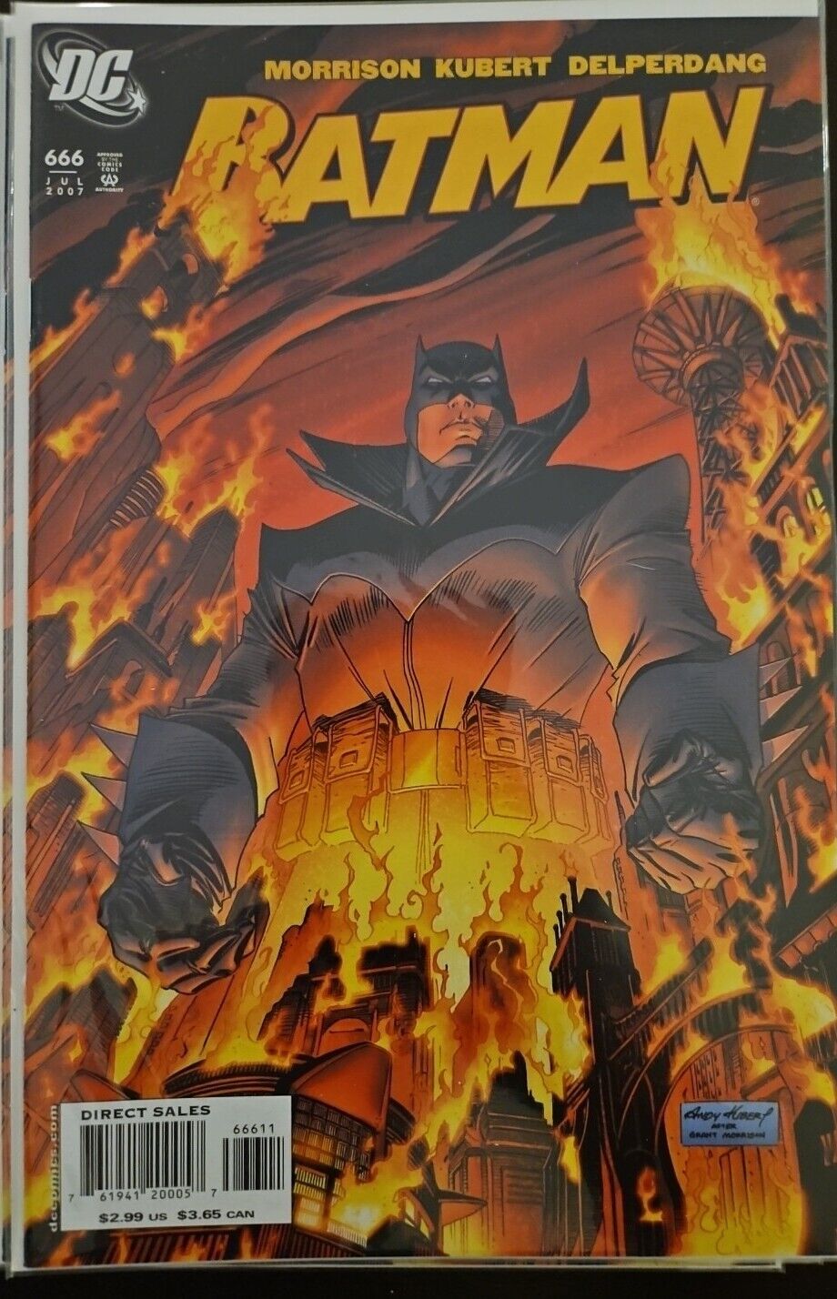 DC Comics Batman #666 (2007) 1st App Damian Wayne As Batman; 