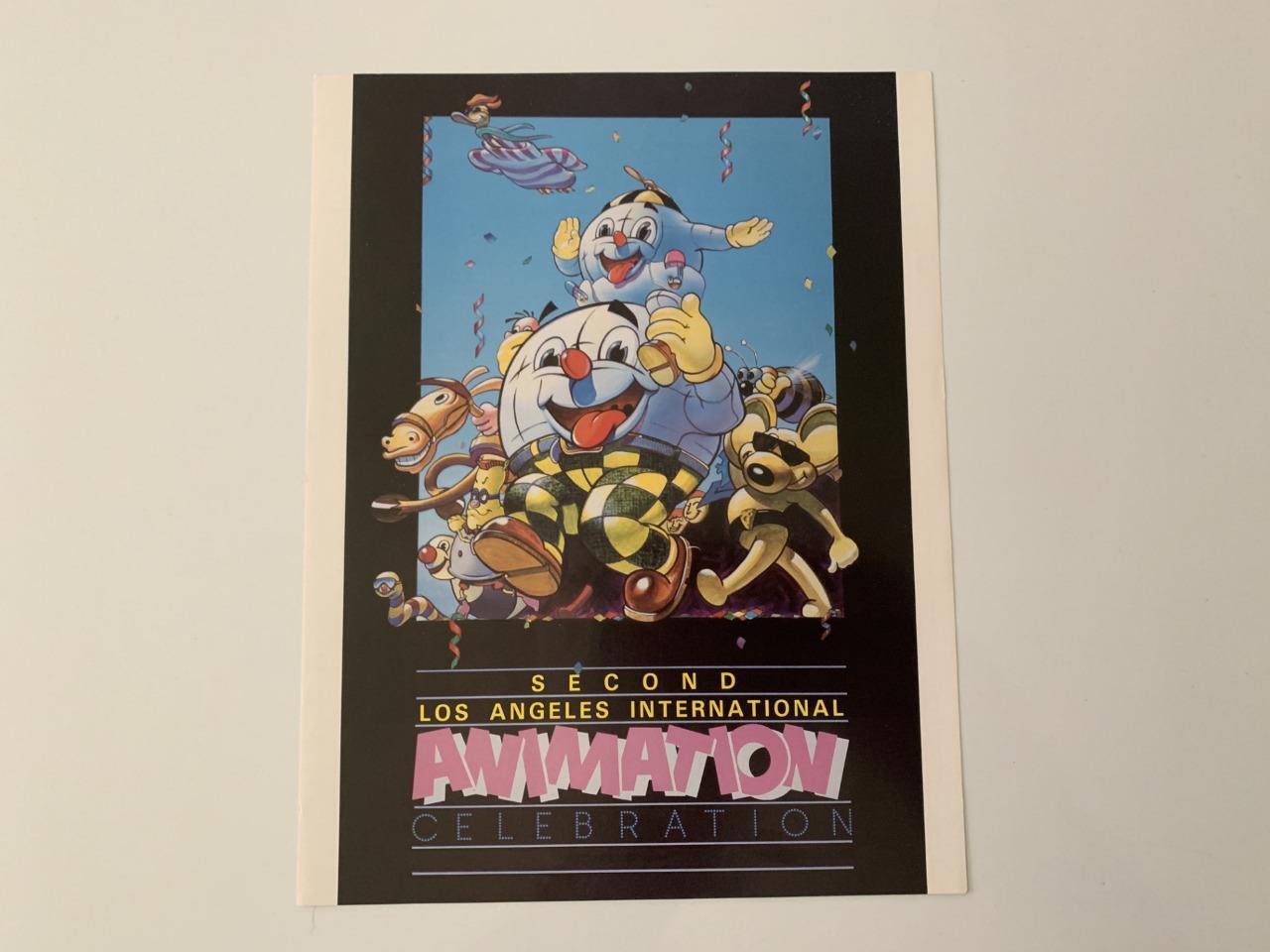 2nd Los Angeles International Animation Celebration Flyer Circa 1987