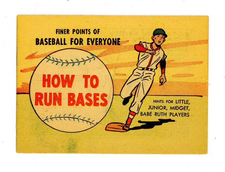 Finer Points of Baseball For Everyone: How to Run Bases 1958 VF