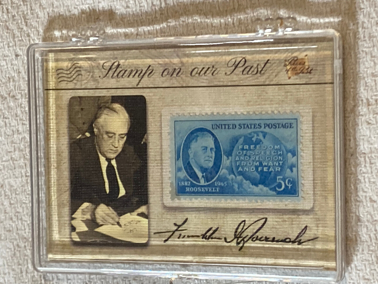 2018 The Bar - Pieces of Past Antiquity Ed. Stamp on Past Relic #SP-5 Roosevelt