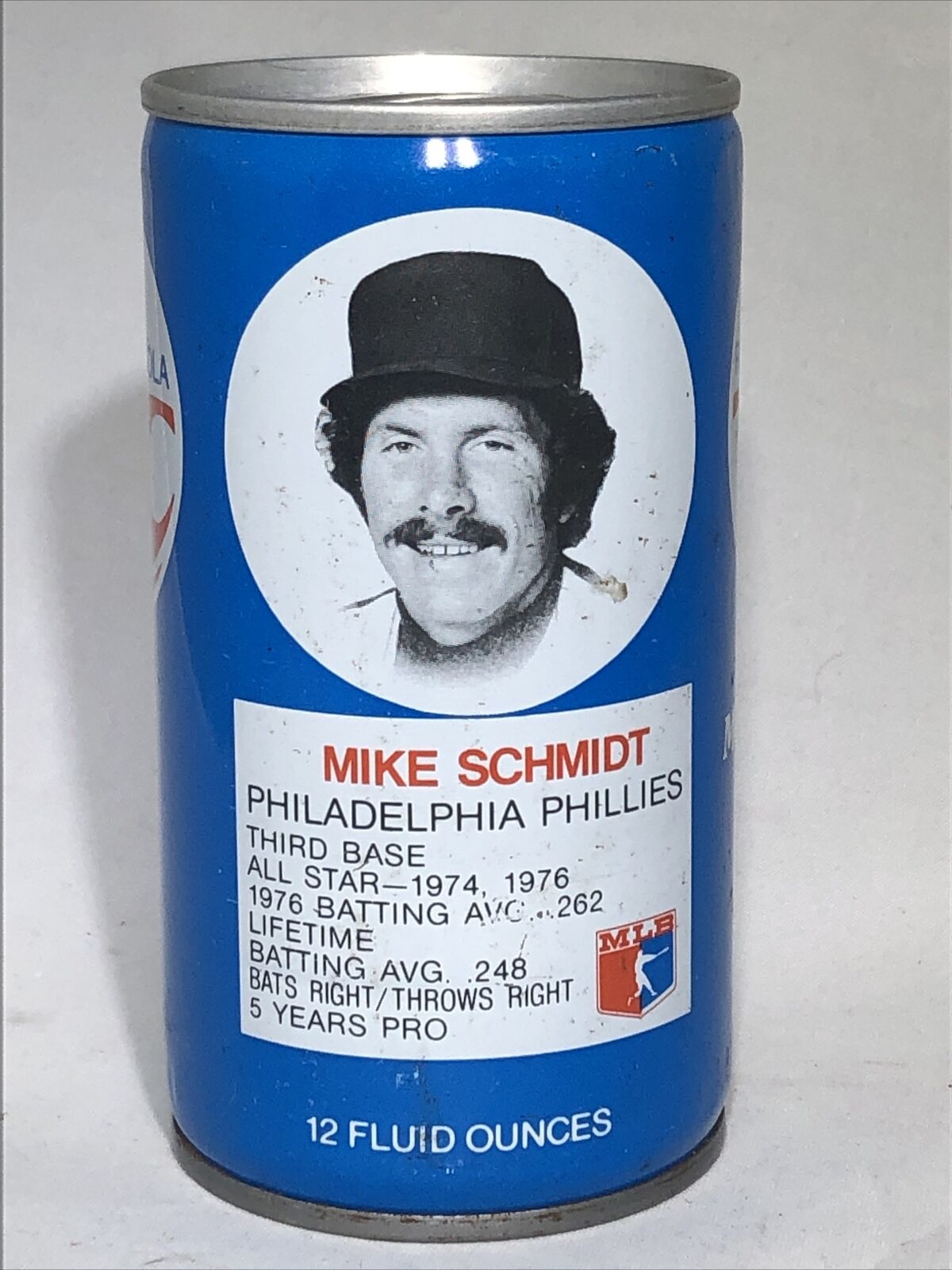 1977 Mike Schmidt Philadelphia Phillies RC Royal Crown Cola Can MLB All-Star