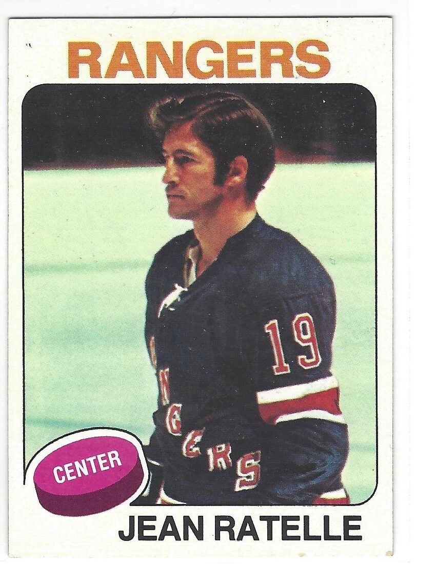 1974-75 Topps #243 Jean Ratelle New York Rangers  Hockey Card