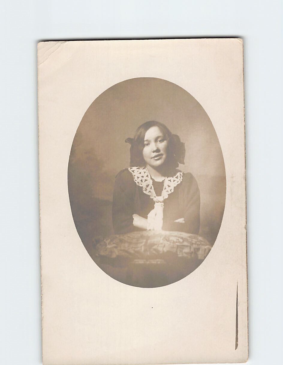 Postcard Vintage Portrait of a Woman