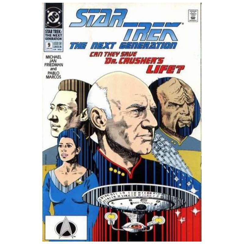 Star Trek: The Next Generation (1989 series) #9 in NM minus cond. DC comics [l;