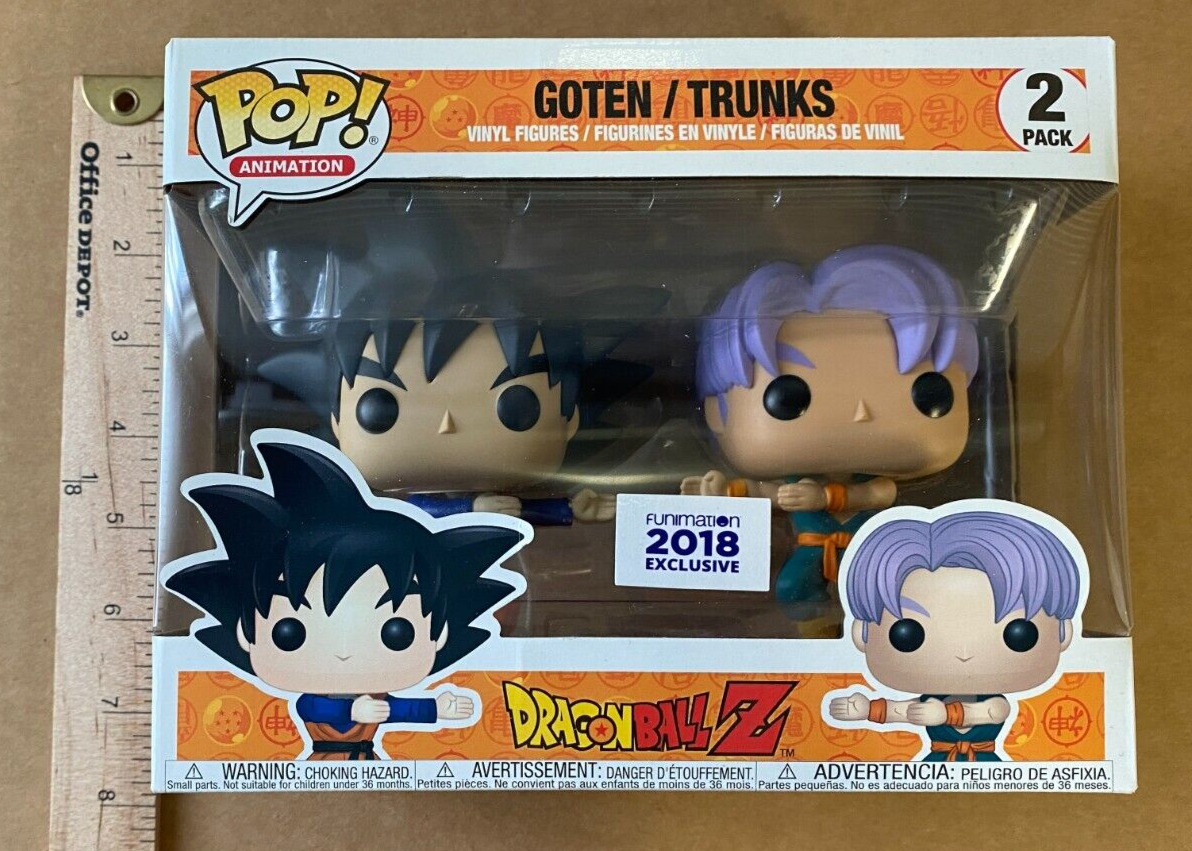 2018 Funko Pop Dragonball Z Goten & Trunks Funimation Exclusive 2 Pack New NH
