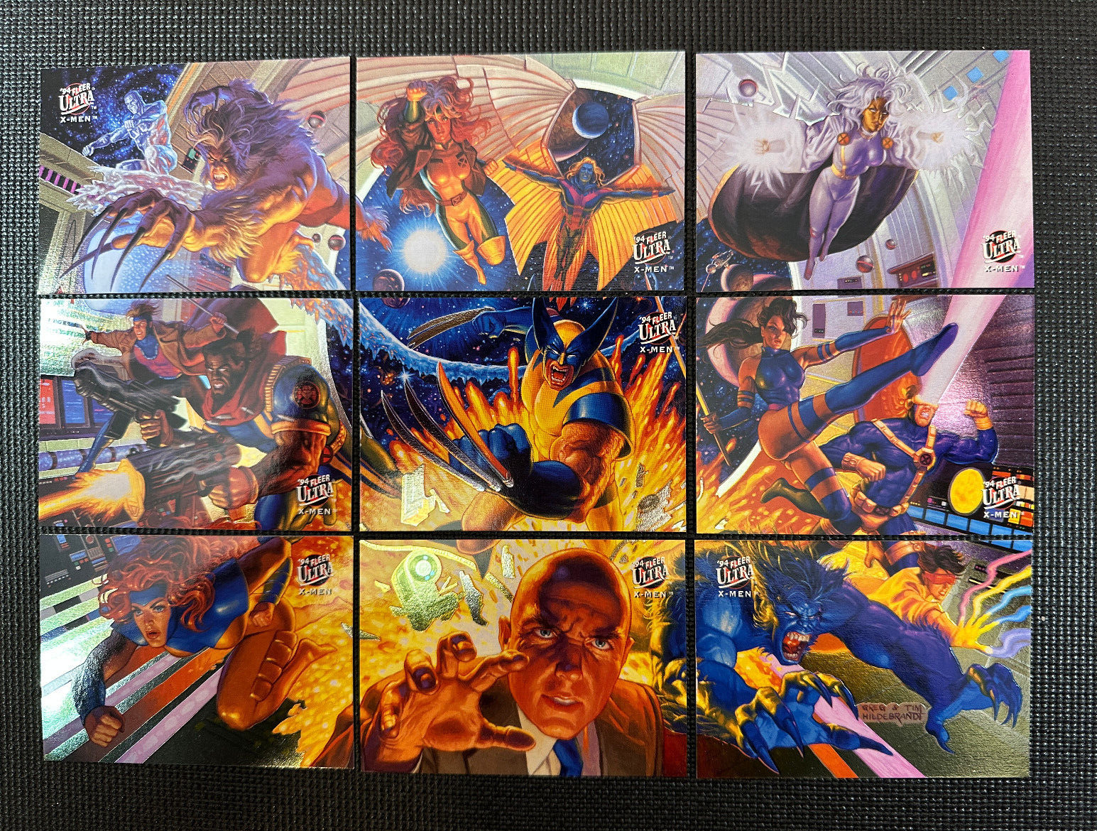 1994 Fleer Ultra X-Men - Team Portrait 9 Card Puzzle - Complete Set