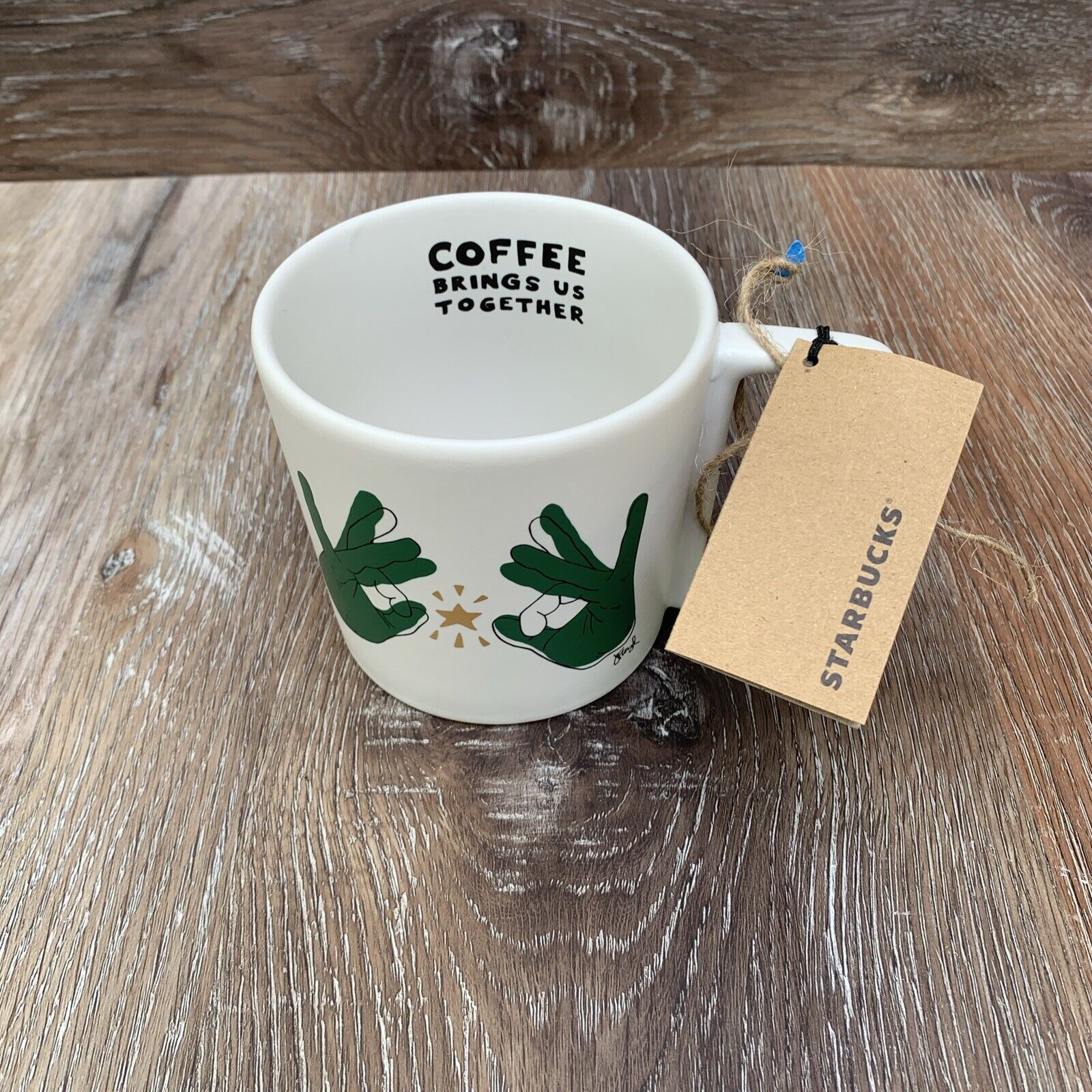 Starbucks New ASL Deaf Sign Language Coffee Mug Limited Edition Cup Mug 20019