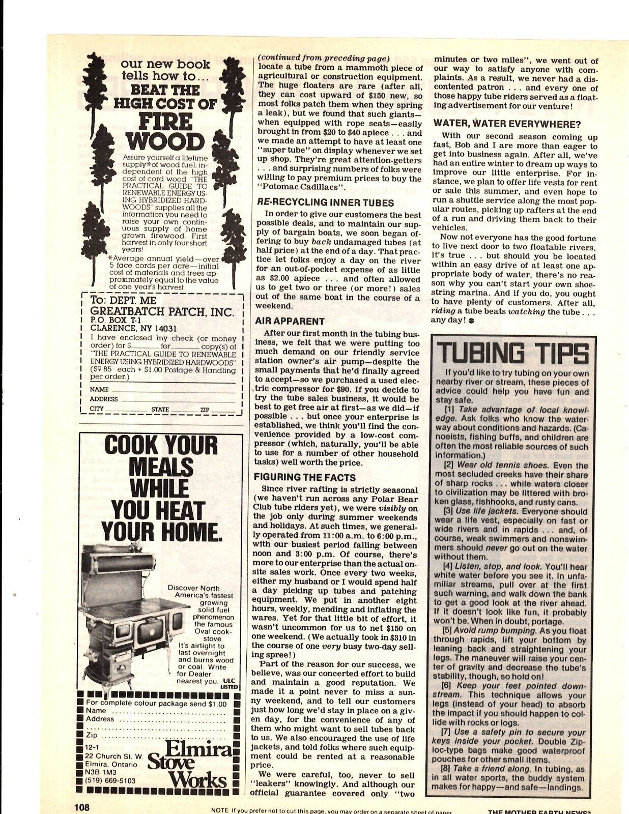 1982 Print Ad Elmira Stove Works Cook Your Meals While You Heat Your Home