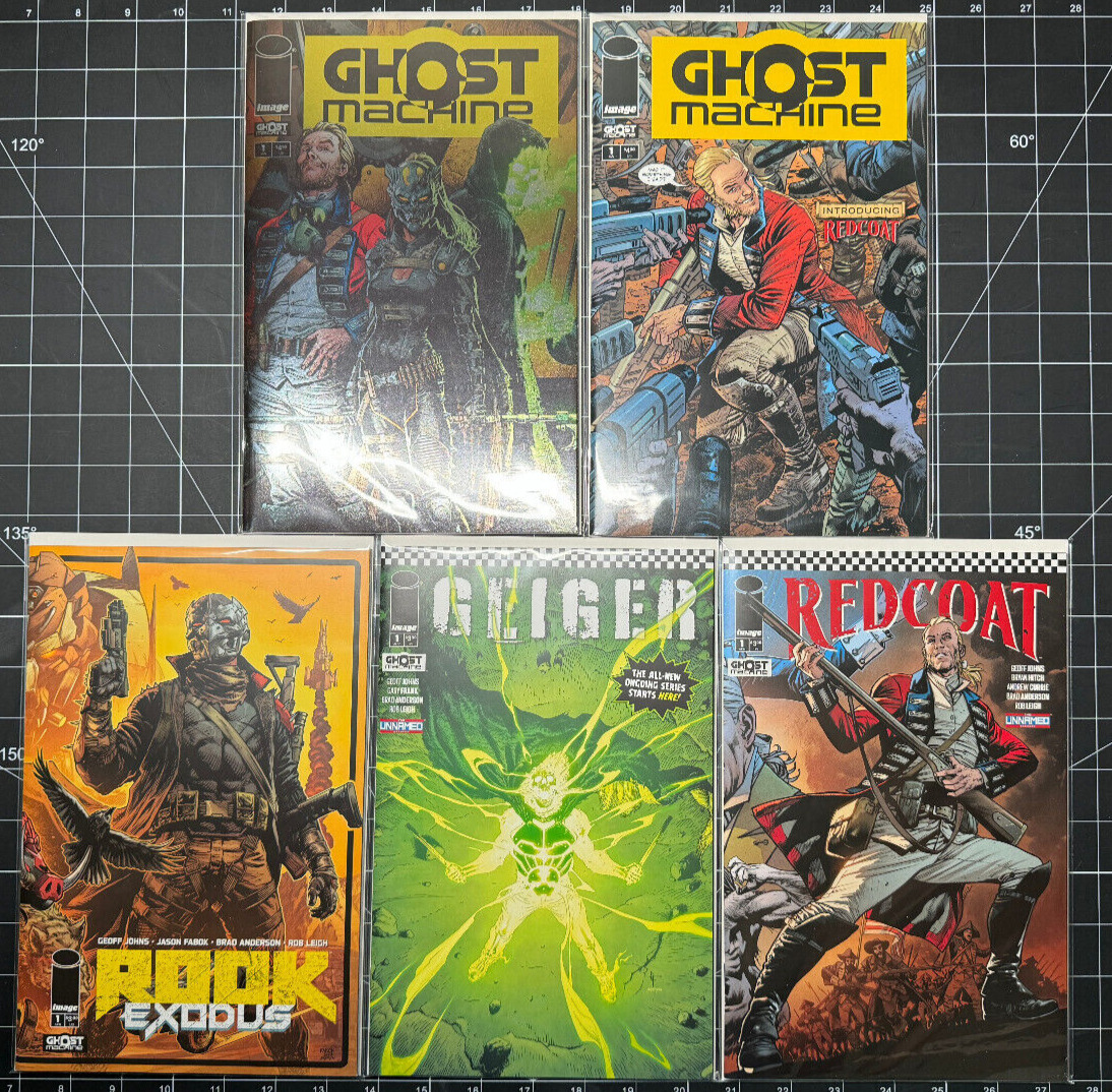 Ghost Machine #1 Rook #1 Geiger #1 Redcoat #1 Foil Image Comic Book Lot 2024