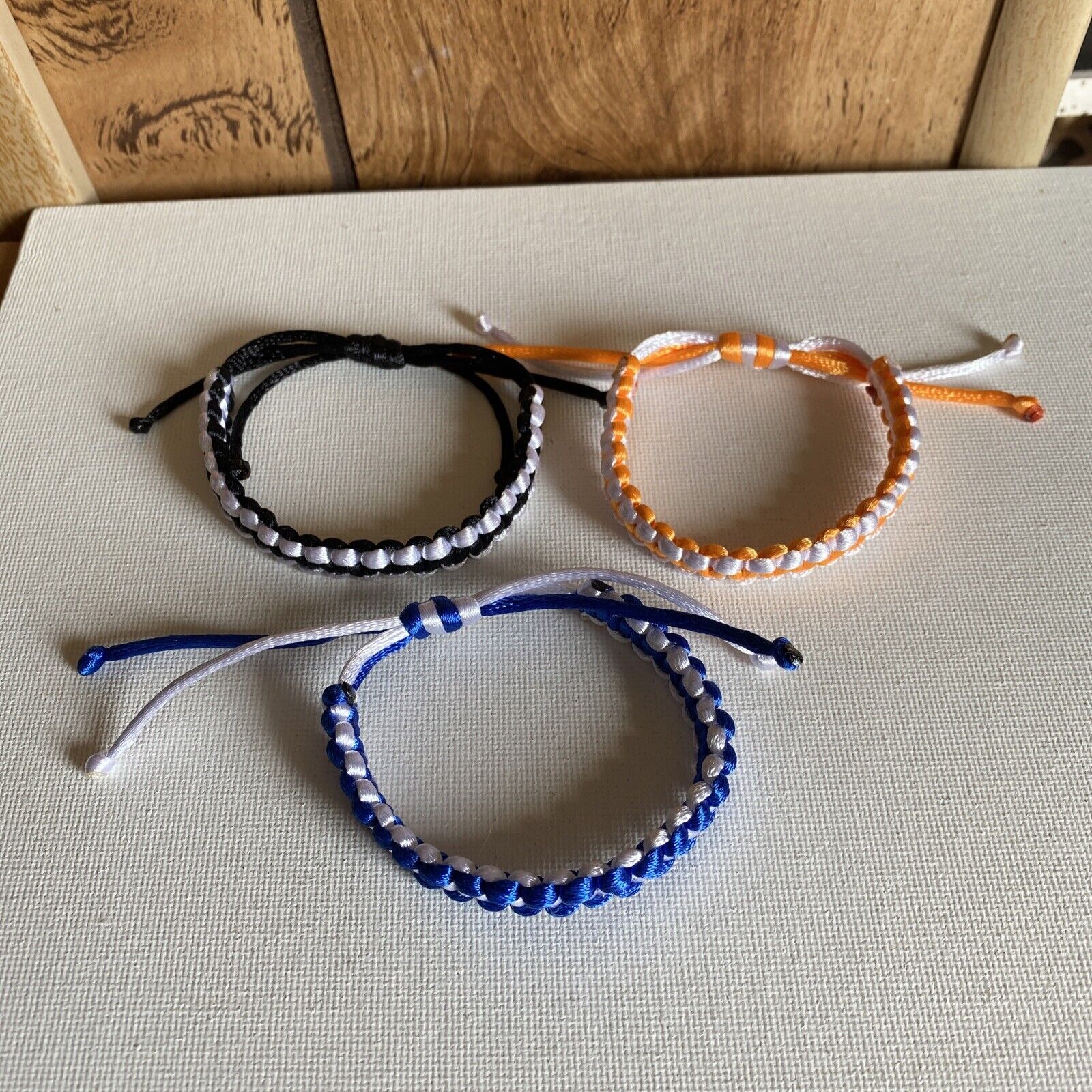 Lot of 3 Handcrafted Bracelets - Pulseras hechas Artesanalmente 3 Pack