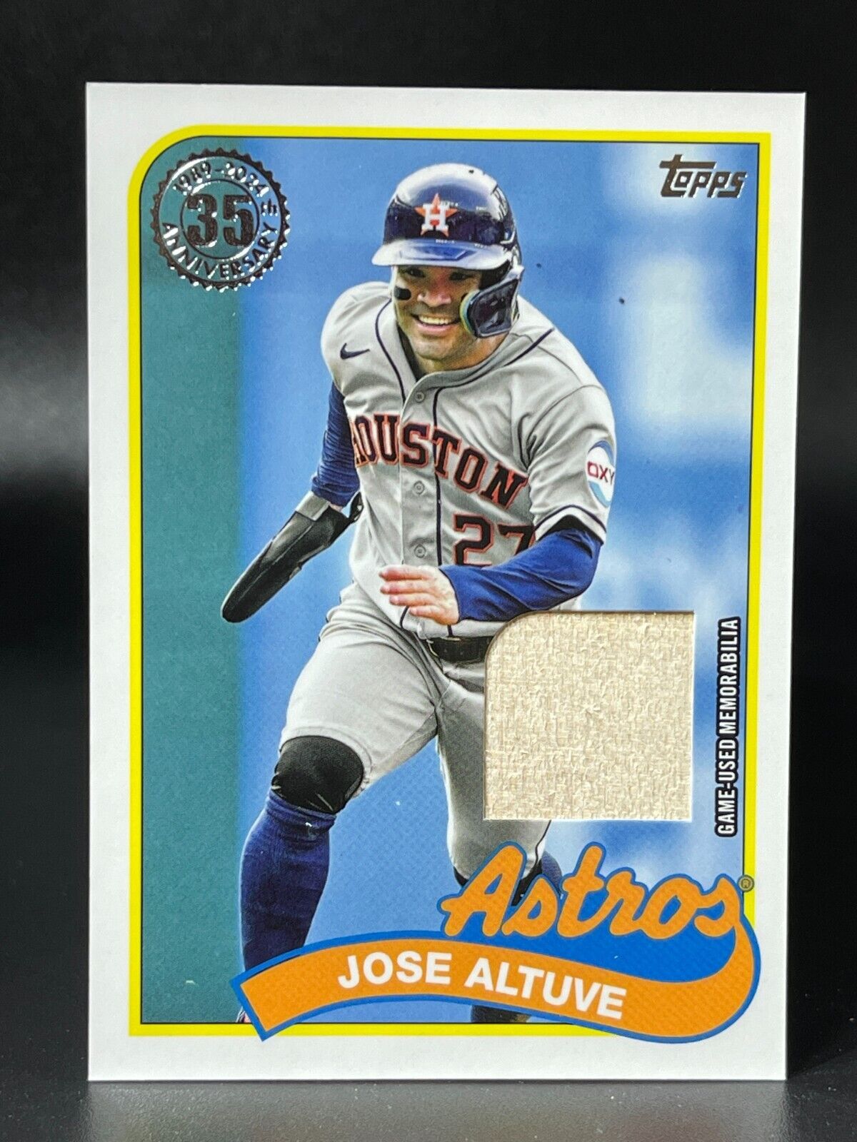 2024 Topps Series 1 JOSE ALTUVE Houston Astros Bat Card 1989 Relic