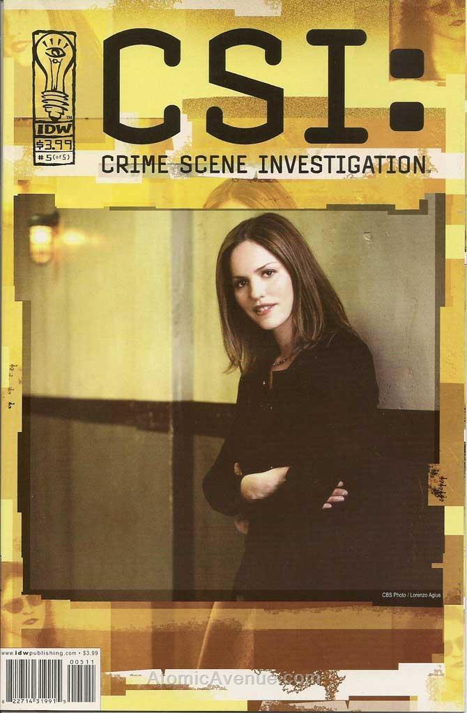 CSI: Crime Scene Investigation #5A VF; IDW | Jorja Fox Photo Cover - we combine