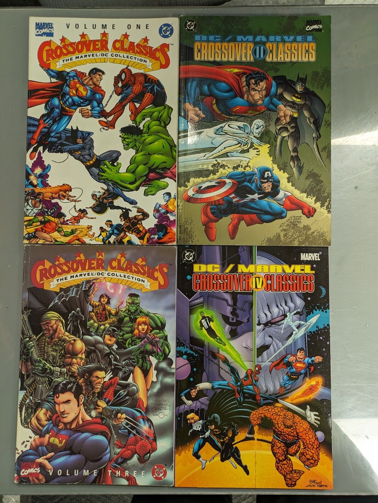Crossover Classics DC / Marvel Collection TPB Vol 1 2 3 4 Complete Set Lot OOP