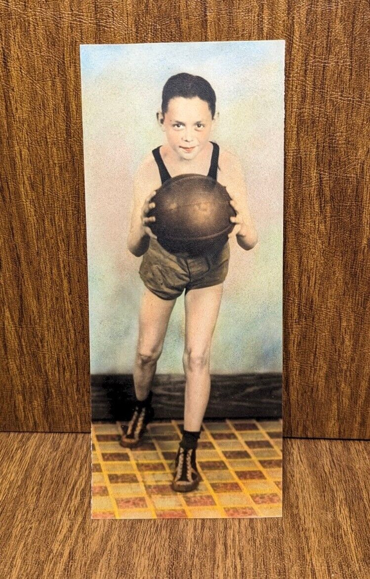 1890's Vintage Basketball Boy Photograph OLD