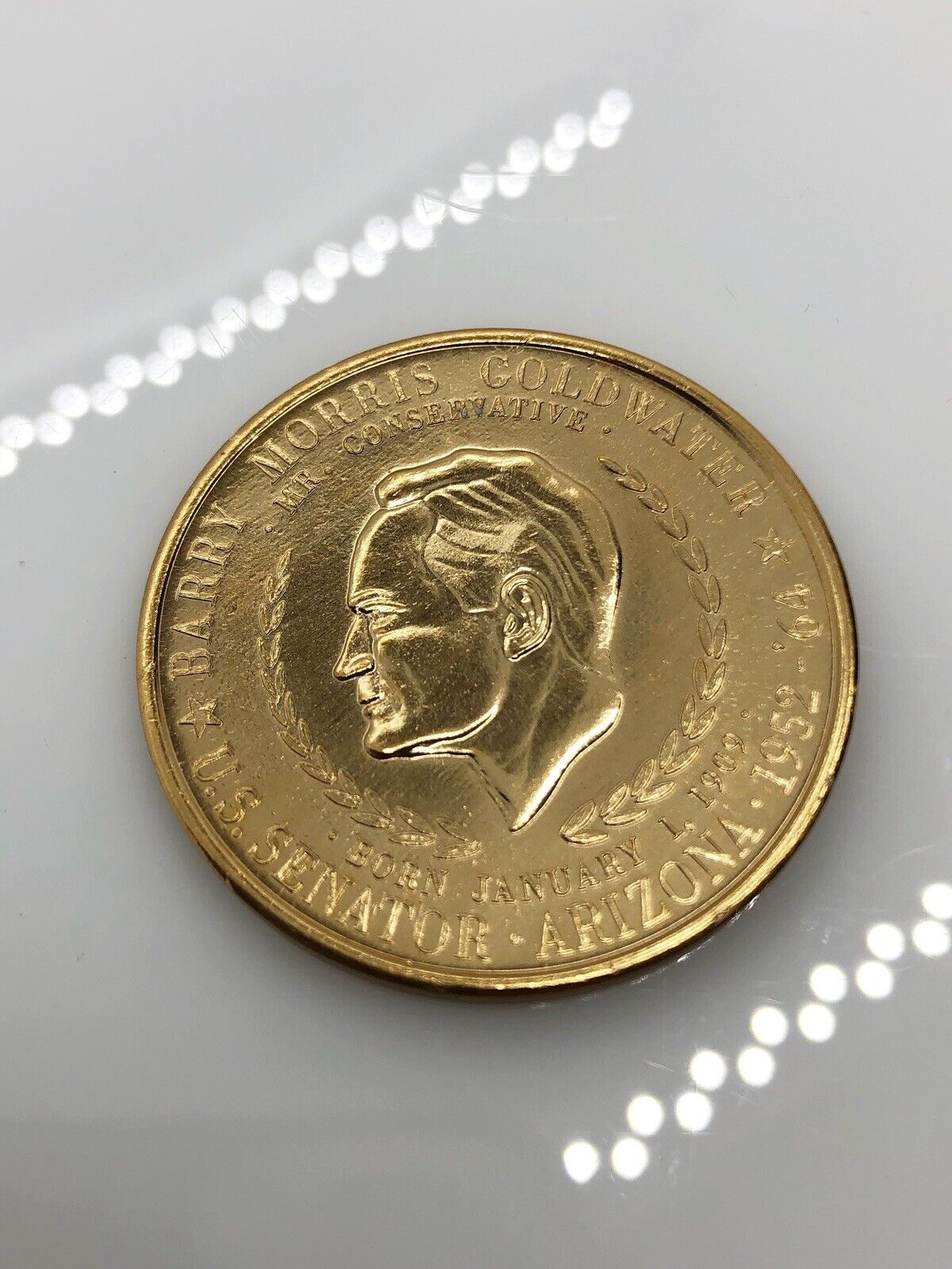 Vintage 1964 BARRY GOLDWATER FOR PRESIDENT USA Freedom Dollar Token Coin