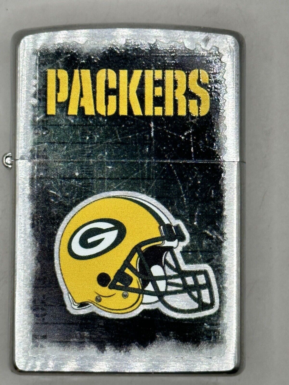 Vintage 2013 Green Bay Packers NFL Chrome Zippo Lighter NEW