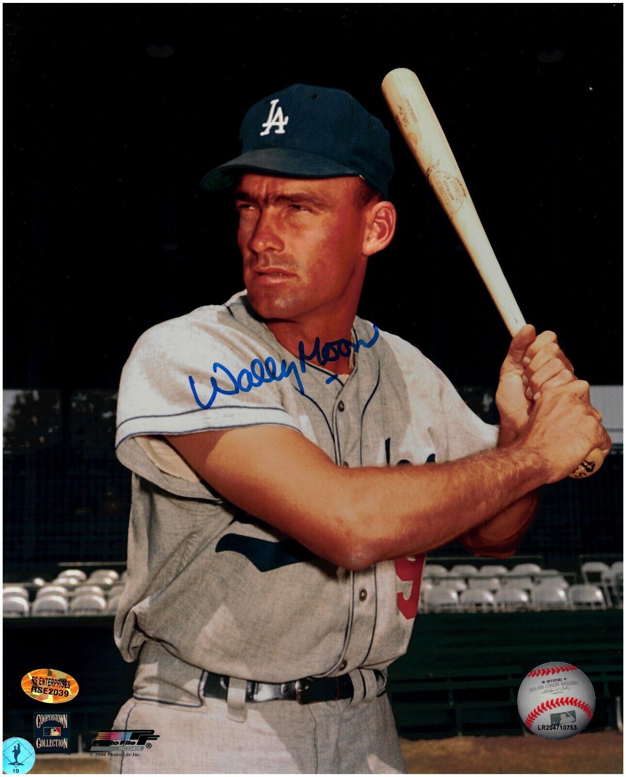 Wally Moon-Los Angeles Dodgers-Autographed 8x10 Photo