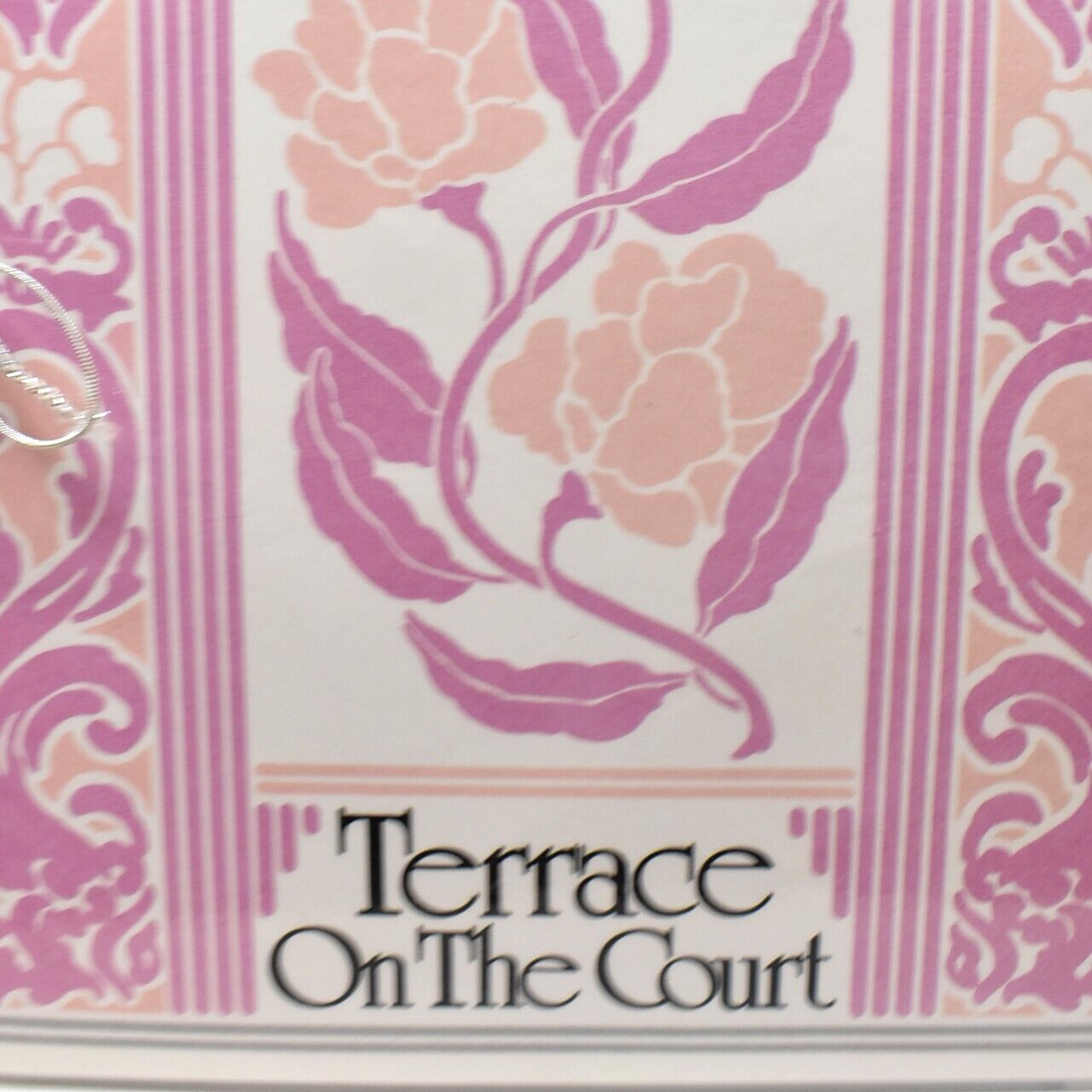 1986 Terrace On The Court Restaurant Menu John Wanamaker Store Philadelphia PA