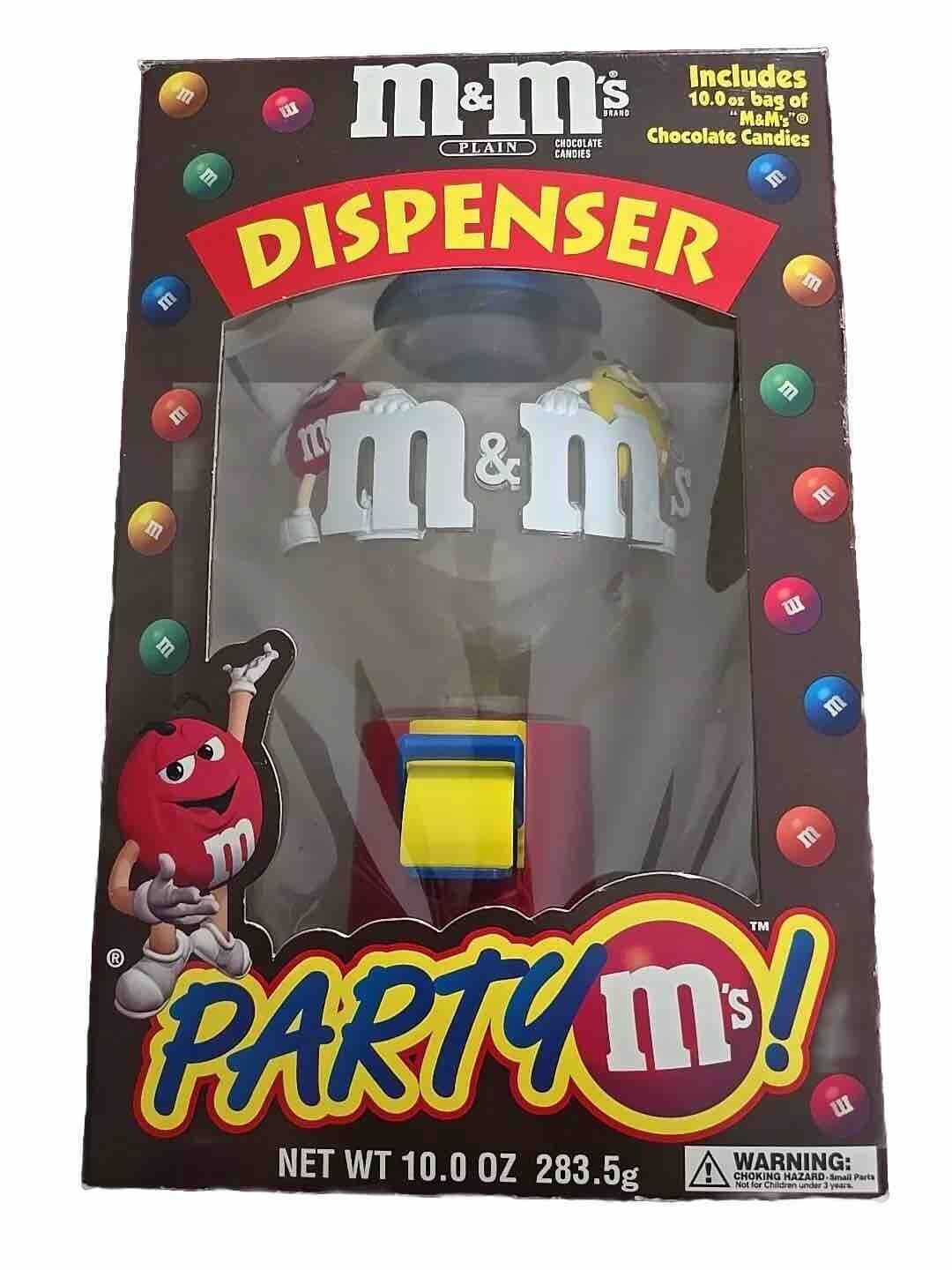 Vintage M&M\'s Party M’s Candy Dispenser Vintage Collectible in BOX  1991 Gumball