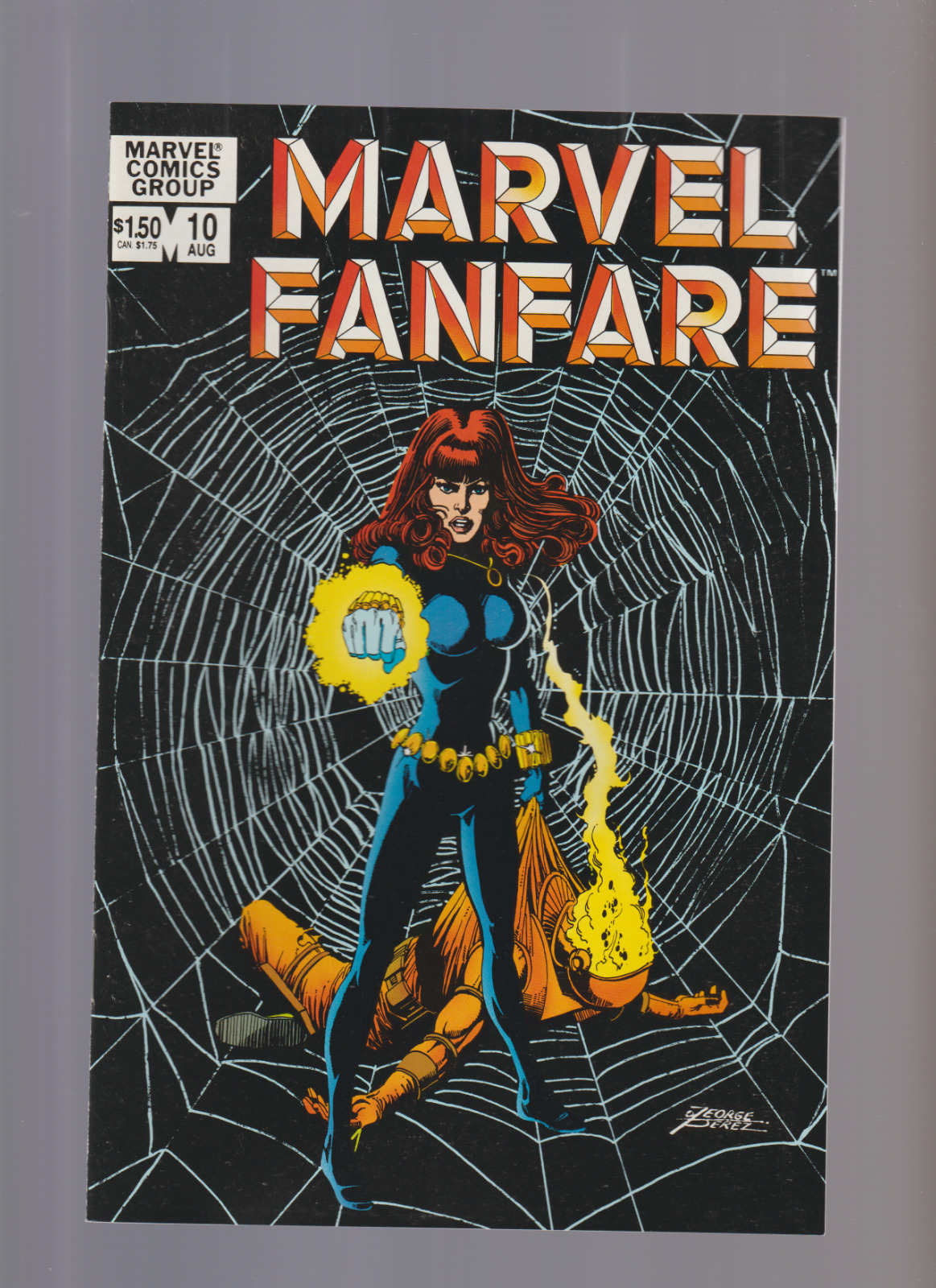 Marvel Fanfare #10 (1983) CLASSIC PEREZ COVER BLACK WIDOW IRON MAIDEN STORY ARC