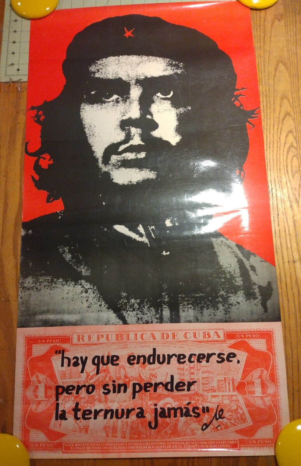 Vintage Che Guevara Spanish Cuban Poster | 17.5\