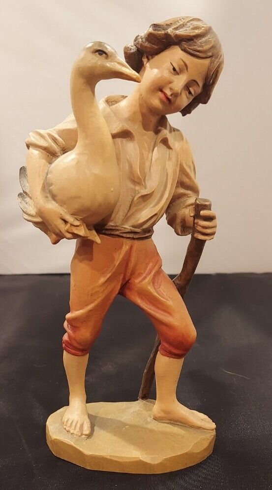 Anri Ulrich Bernardi Wooden Boy with Duck 1979  