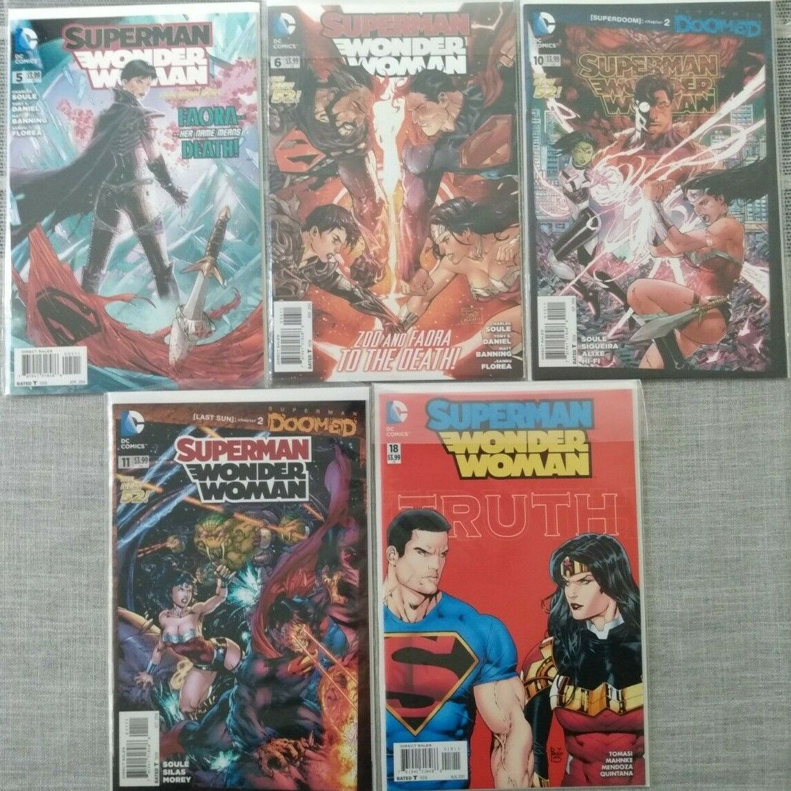 Superman / Wonder Woman : The New 52 #5 #6 #10 #11 #18 DC 2014/15 VF/NM