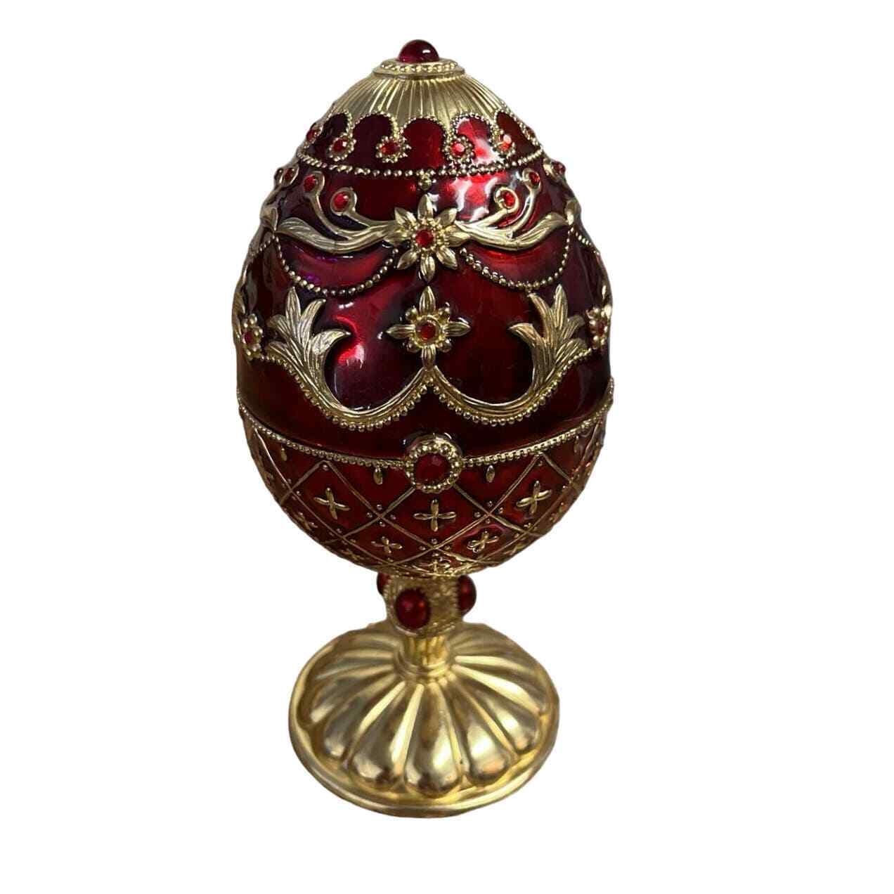 Holiday Musical Egg by Bombay, Jeweled, Plays Jingle Bells