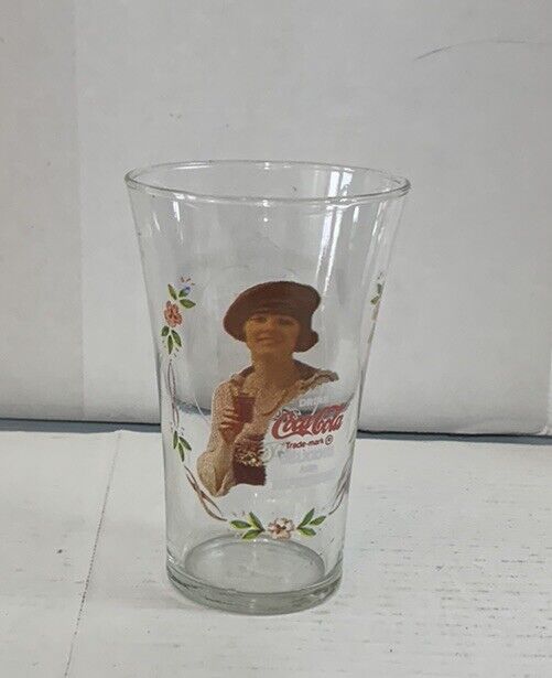 COCA COLA Vintage Ladies Collector Series 1 Glass Three of six