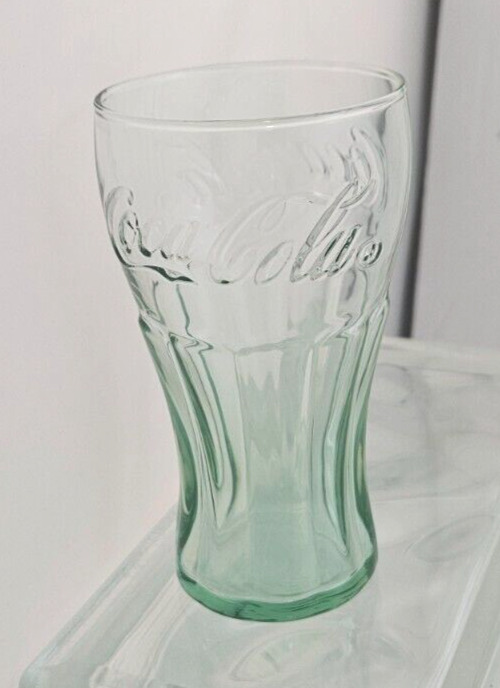 Vintage Libby Coca-Cola Glass~Green~Juice~Cocktail~Retro Restaurant Diner~4.375\