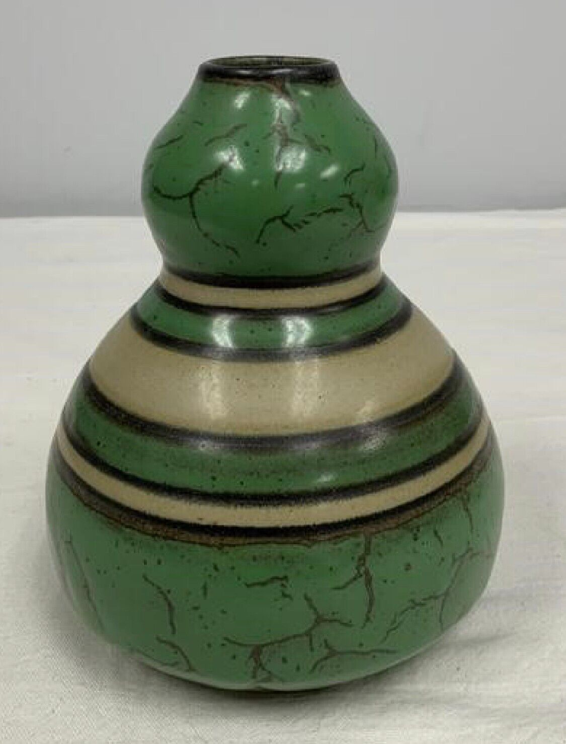 Louis Lourioux Enameled Stoneware Vase ca. 1910