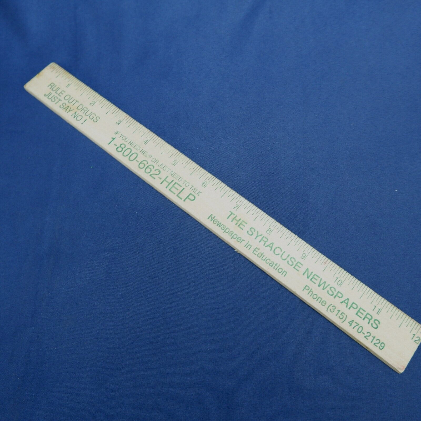 Vintage Ruler - Rule Out Drugs Just Say No - The Syracuse Newspaper Company