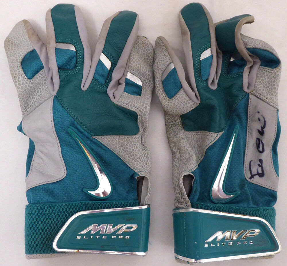 Robinson Cano Autographed Game Used Nike Batting Gloves Signed Cert 138702