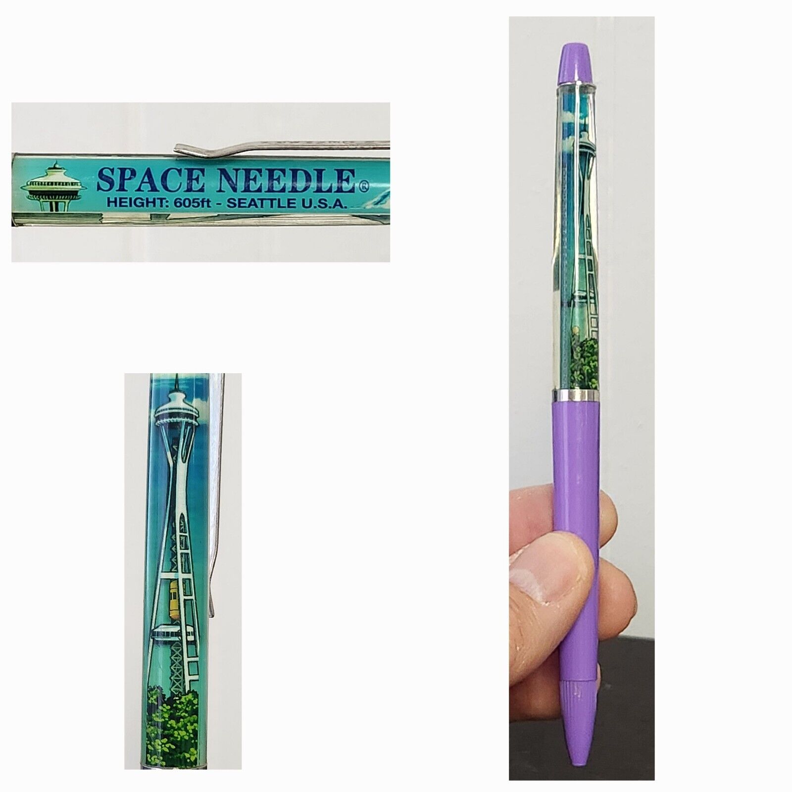 Vintage Seattle Space Needle Floaty Travel Pen
