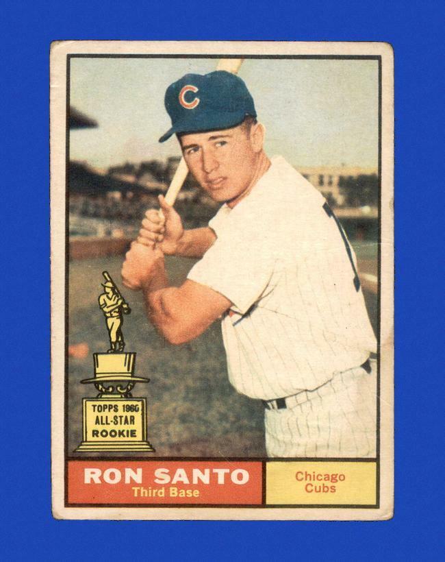 1961 Topps Set Break # 35 Ron Santo LOW GRADE (crease) *GMCARDS*