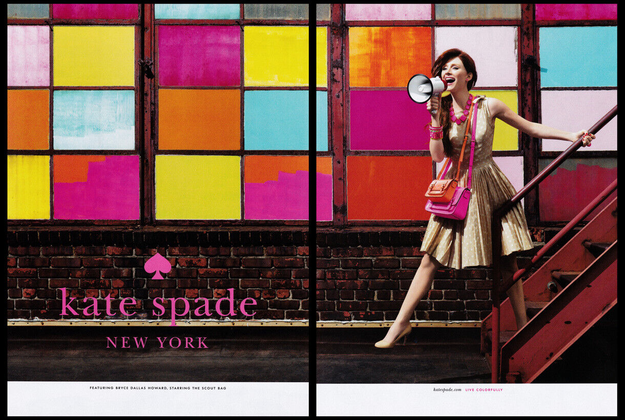 Bryce Dallas Howard 2-pg clipping 2011 ad for Kate Spade