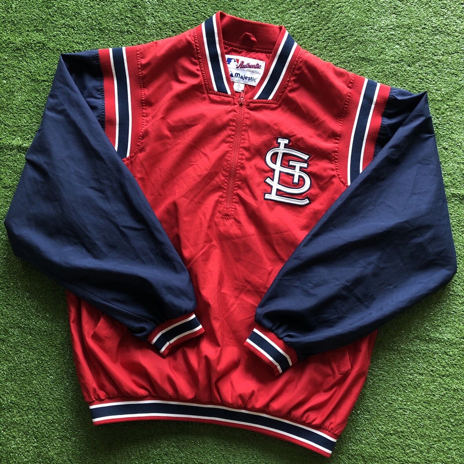 Vintage 90s St. Louis Cardinals MLB Pullover Jacket Windbreaker Pullover Size XL