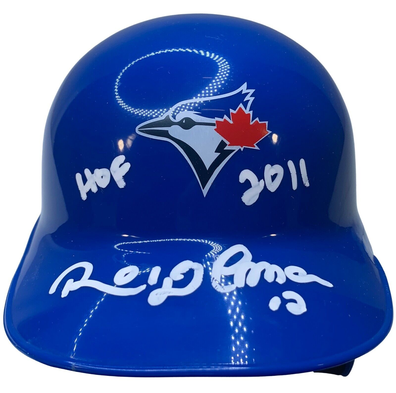 Roberto Alomar autographed signed inscribed mini helmet Toronto Blue Jays PSA