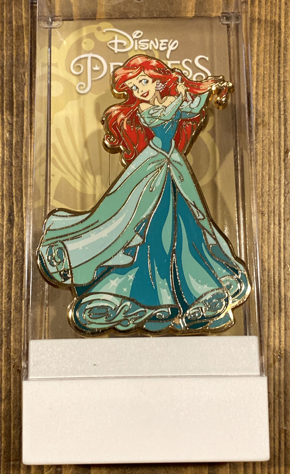 Disney 2019 Ariel Figpin #265, Deluxe pin, Little Mermaid, NEW, Unlocked, Gold