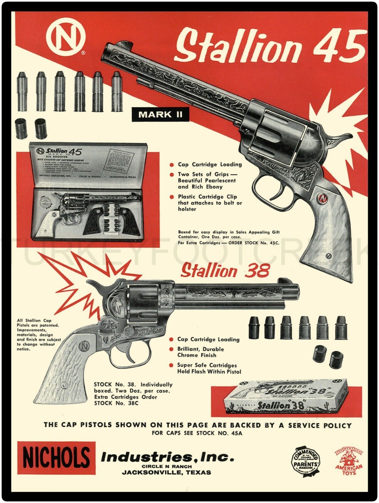 1958 Nichols Stallion Cap Gun 9\