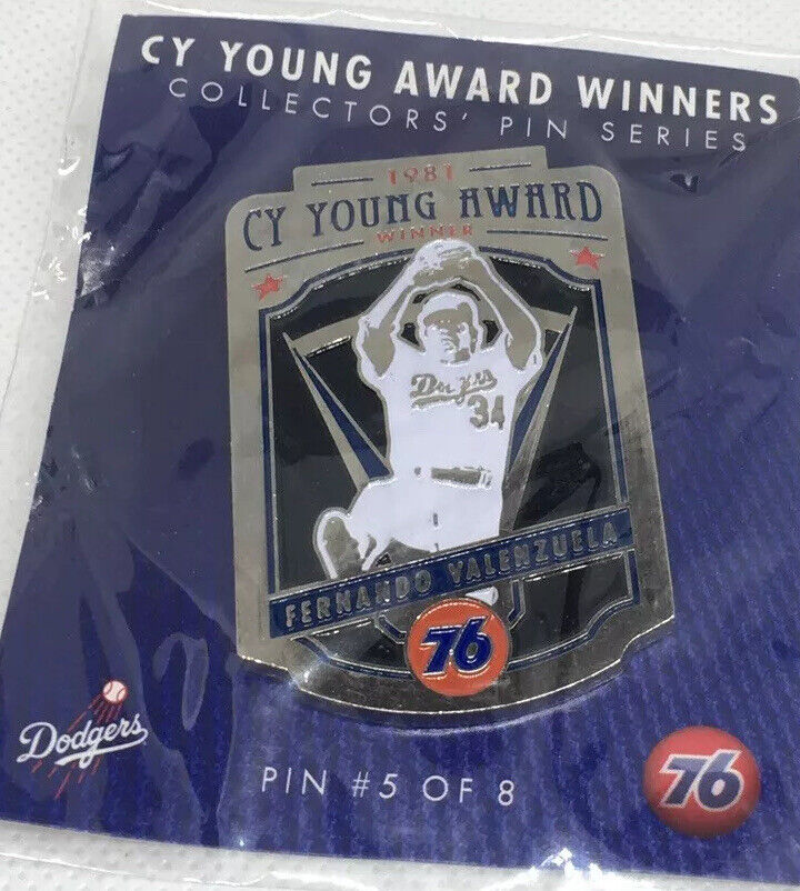 Fernando Valenzuela Cy Young Award Pin Los Angeles LA Dodgers SGA 08-10-15 New