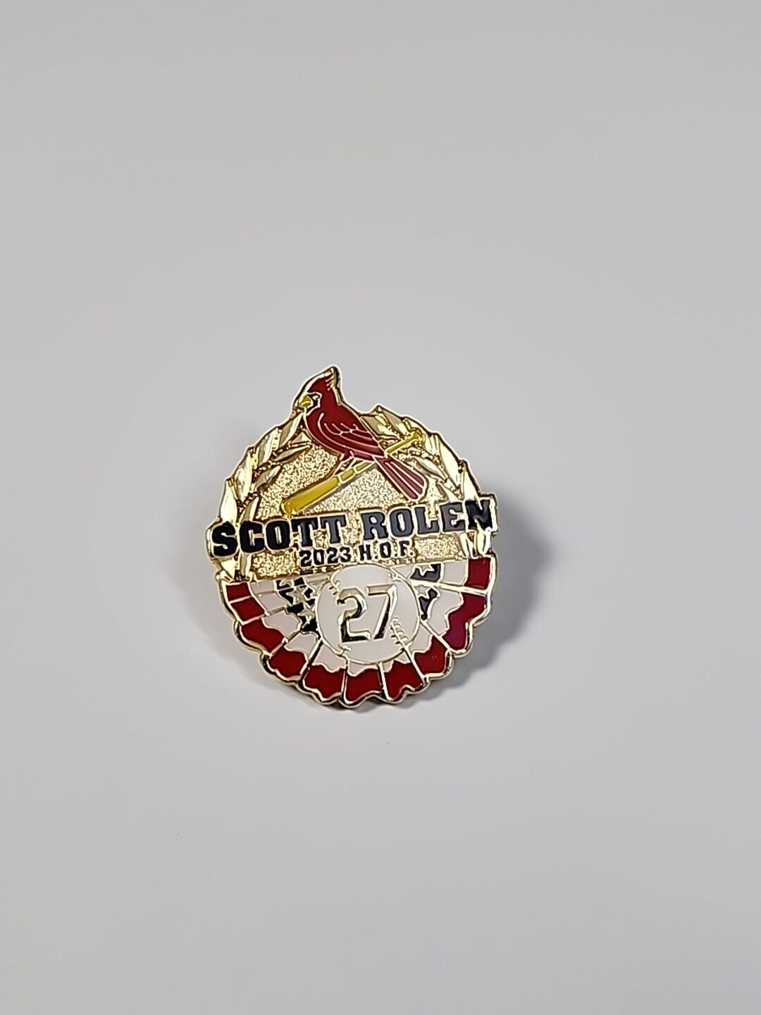 St. Louis Cardinals Scott Rolen #27 Hall Of Fame Souvenir Pin 2023