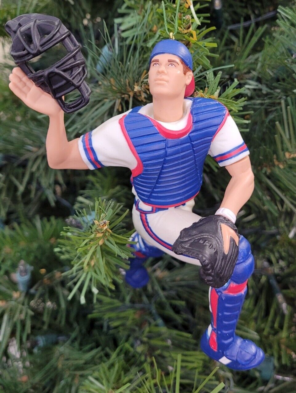 Javy Lopez Atlanta Braves Baseball MLB Xmas Tree Ornament vtg Jersey Catcher 8