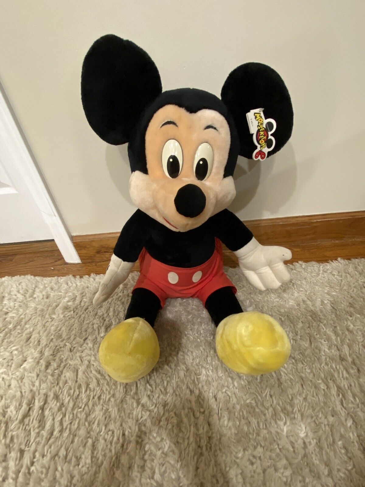 Mouseketoys Mickey Mouse Large 33” Inch With Tags Vintage Rare 