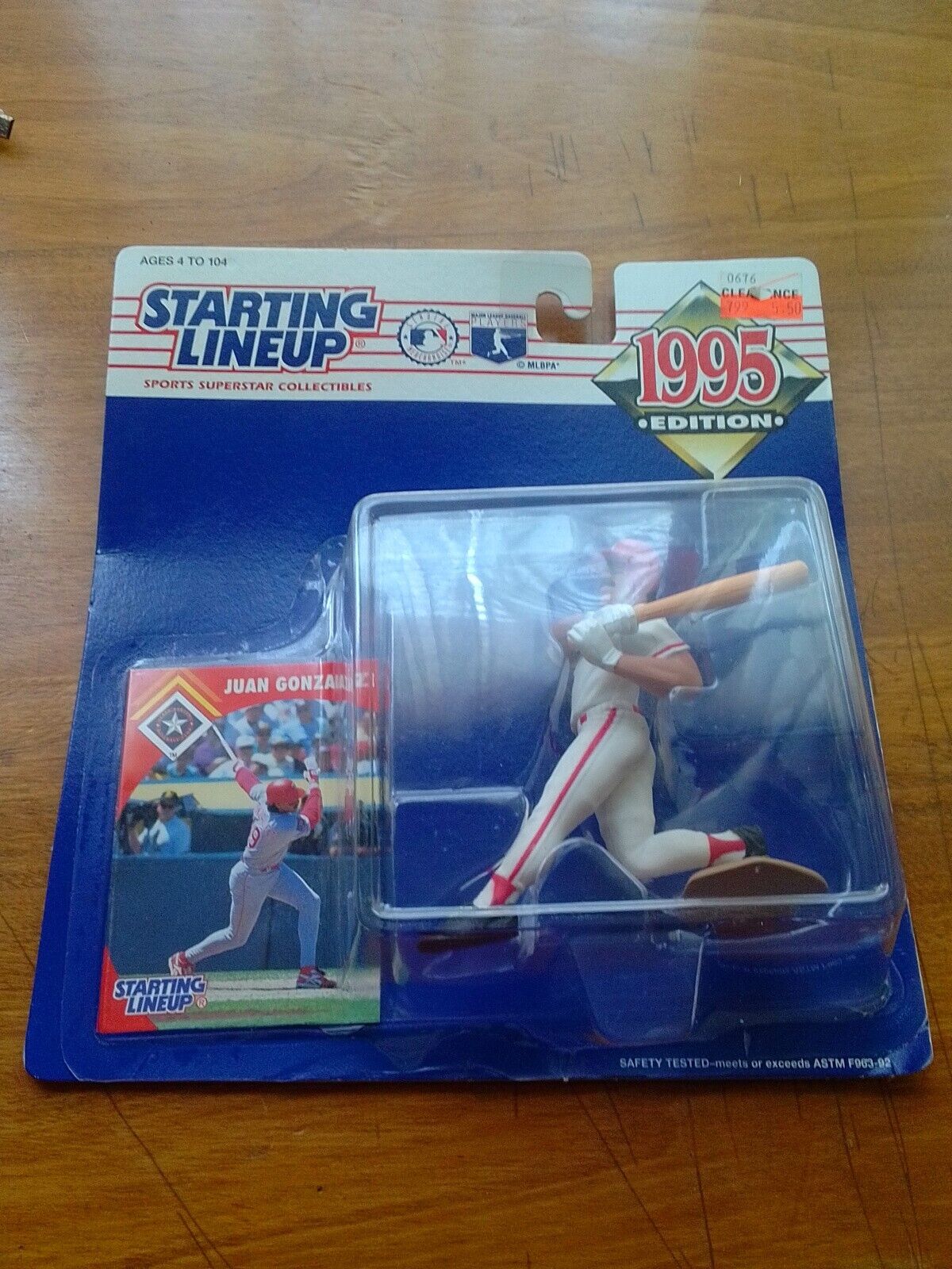 Starting Lineup 1995 MLB Baseball Juan Gonzalez Rangers Texas SLU Figure 2