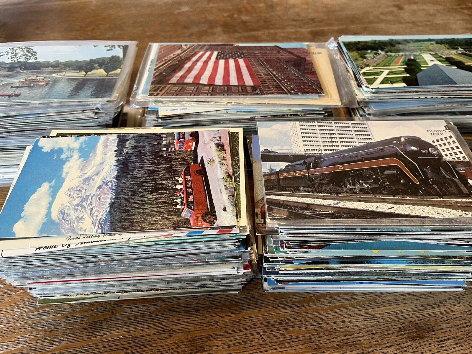 1000+ Vintage Postcard Lot - Chrome 1950's or Later Views Hotels Collection
