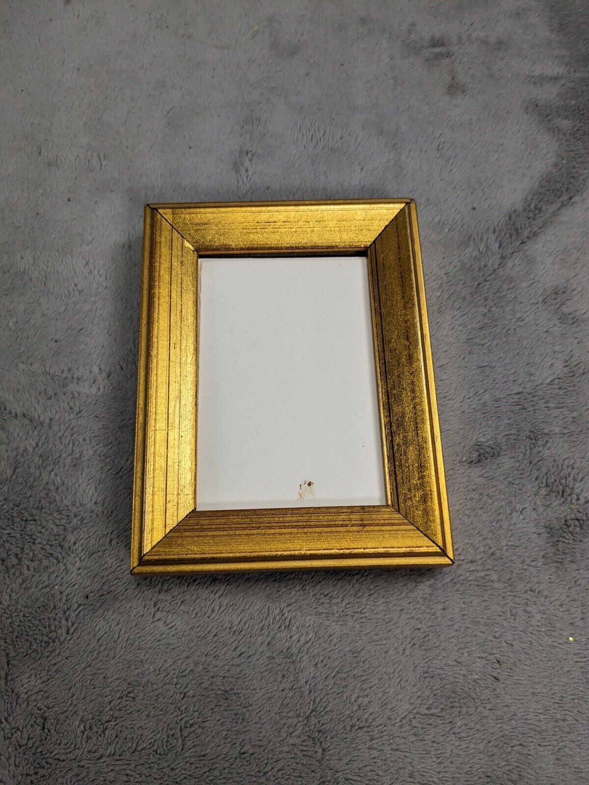 Small Decorative Gold Deep Well Wood Picture Frame Holds 3\