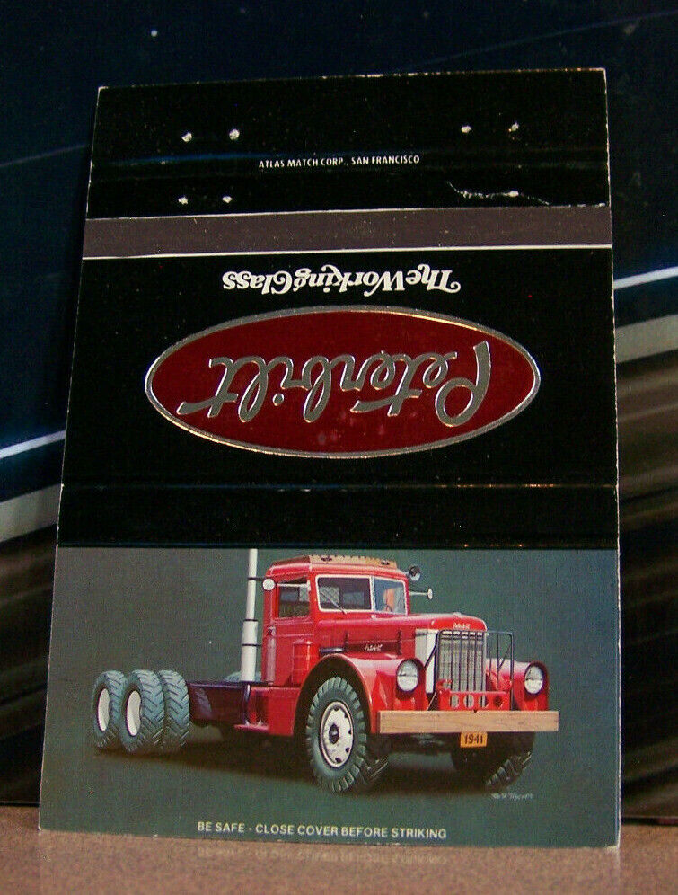 Vintage Matchbook Cover A3 San Francisco California Peterbilt Truck Trucking 