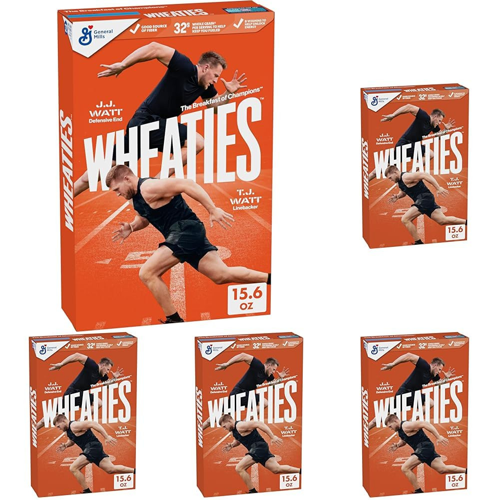 Wheaties Breakfast Cereal, Breakfast of Champions, 100% Whole Wheat Flakes, 15.6