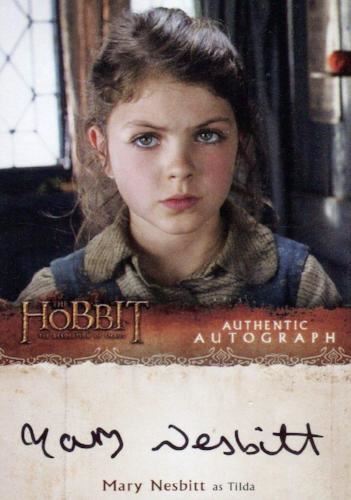 Hobbit Desolation of Smaug Mary Nesbitt as Tilda Autograph Card MN